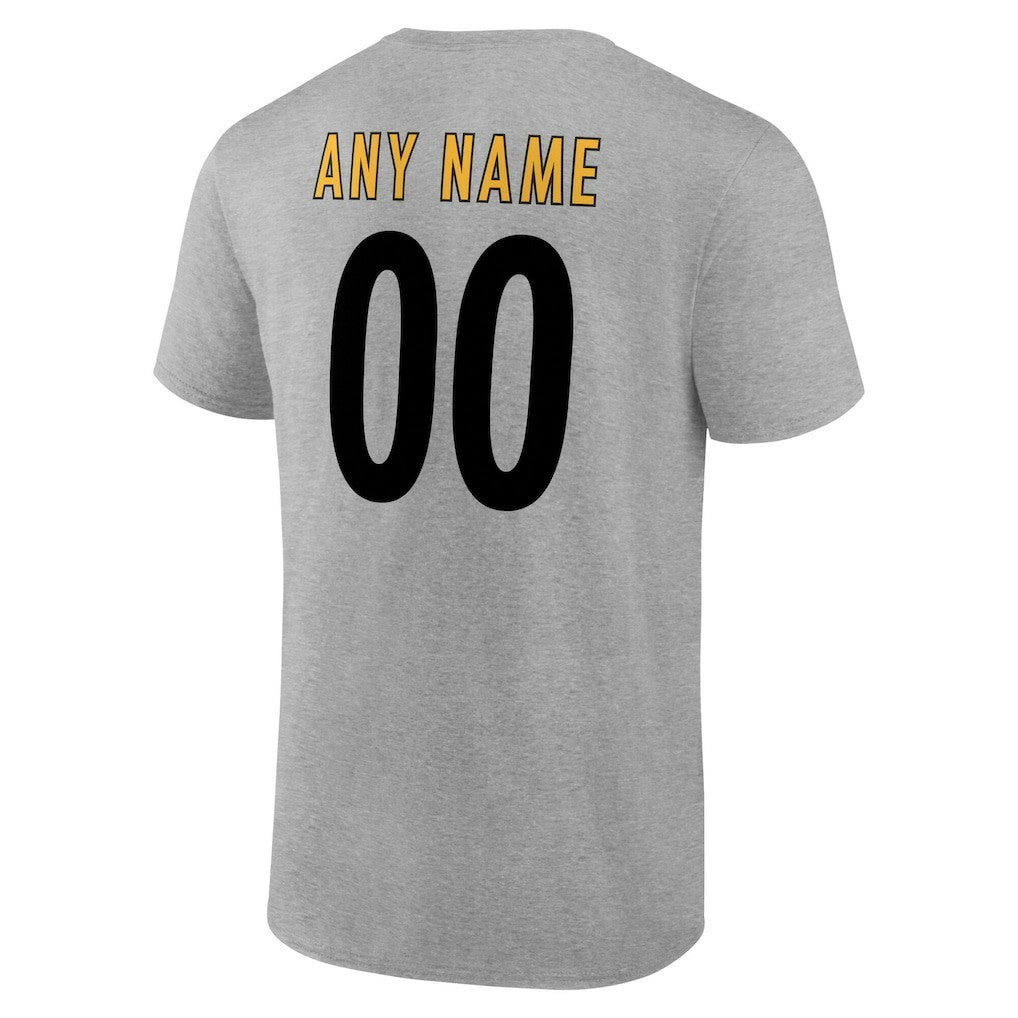 Pittsburgh Steelers  Big & Tall Team Authentic Custom T-Shirt