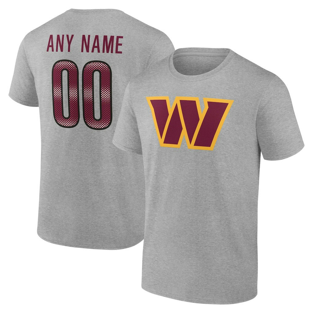 Washington Commanders  Big & Tall Team Authentic Custom T-Shirt
