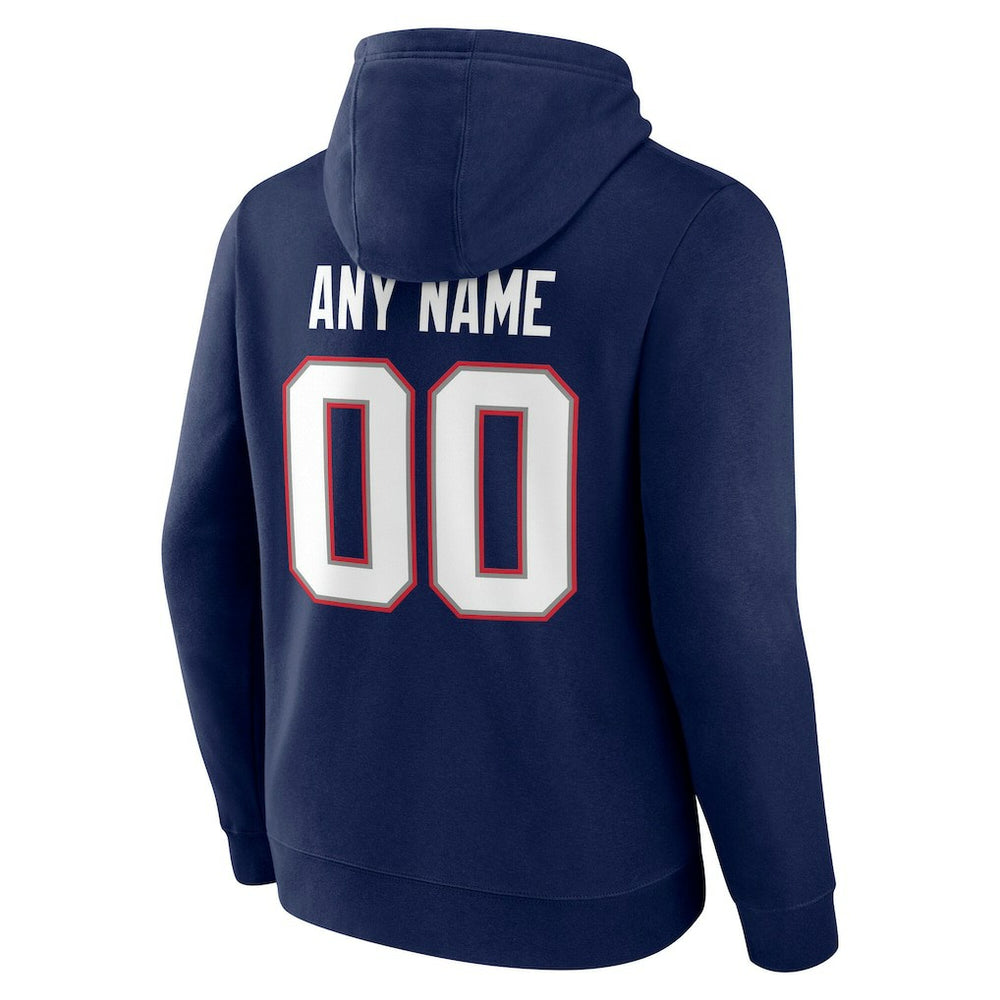 New England Patriots  Big & Tall Team Authentic Custom Hoodie