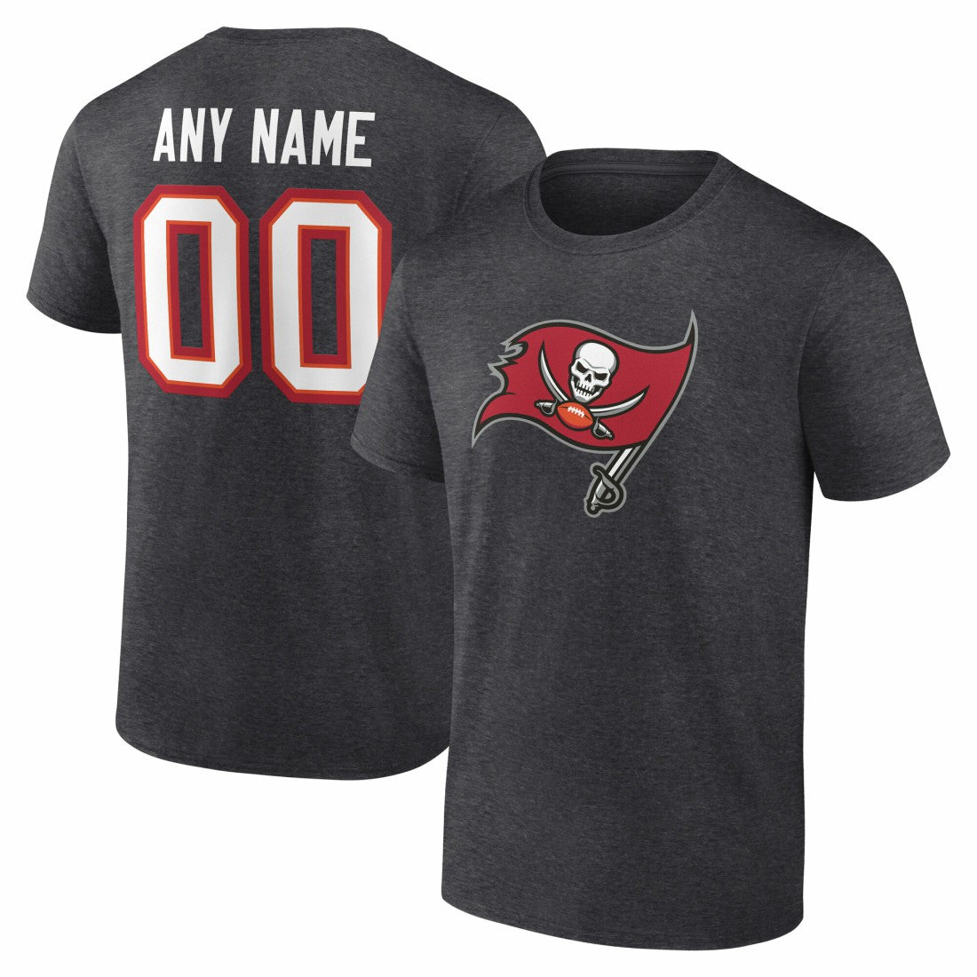 Tampa Bay Buccaneers  Big & Tall Team Authentic Custom T-Shirt