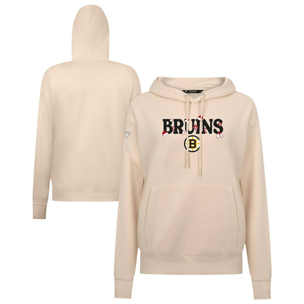 Boston Bruins Levelwear Women's Festive Holiday Adorn Hoodie Discount