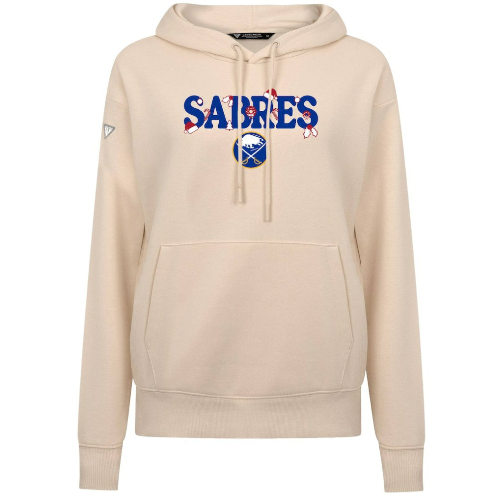 Buffalo Sabres Levelwear Women's Festive Holiday Adorn Hoodie Sale