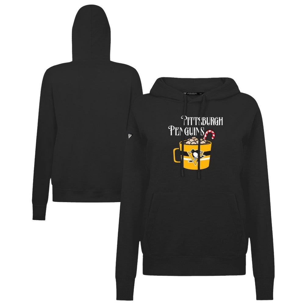 Pittsburgh Penguins Levelwear Women's Mellow Holiday Adorn Hoodie Sale