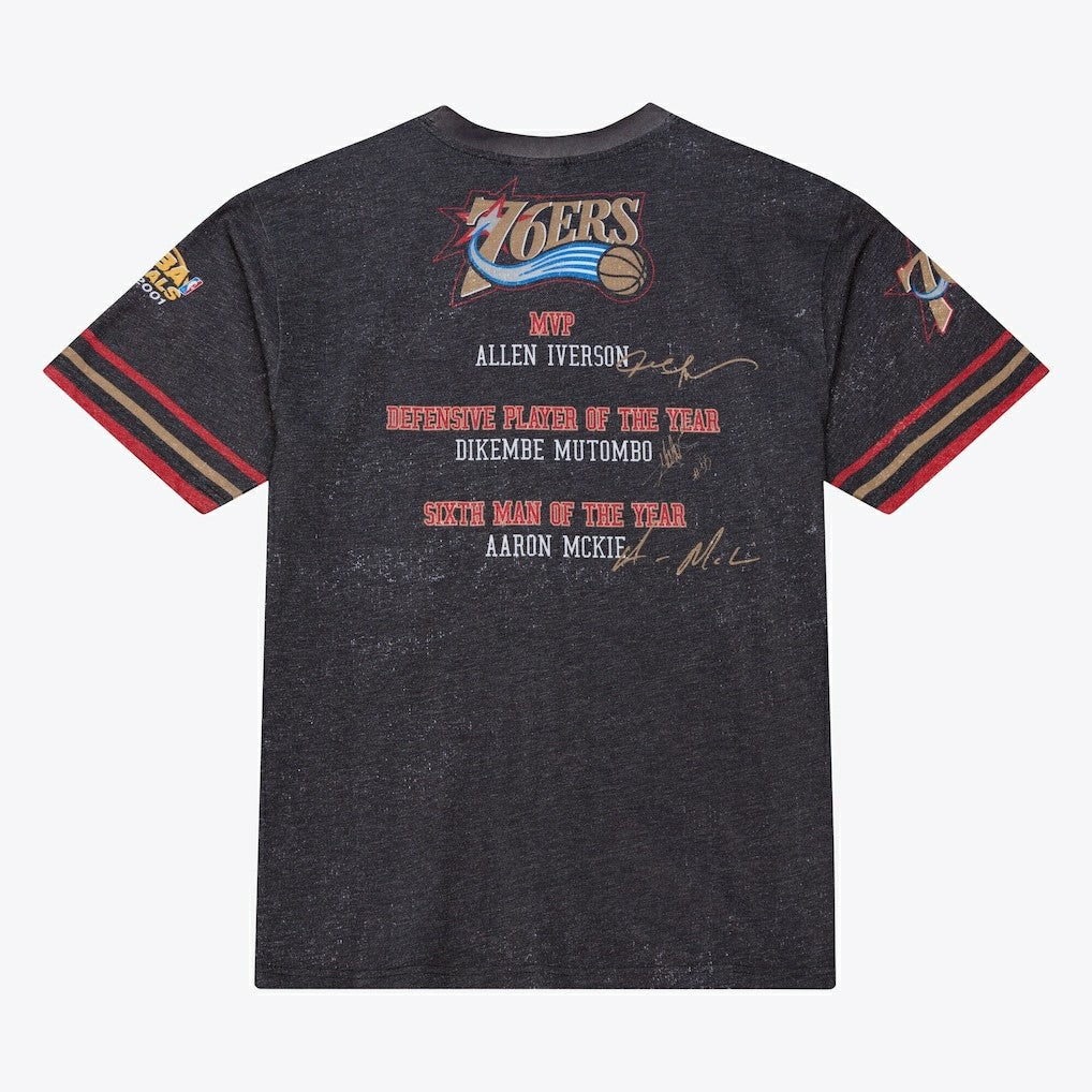 Philadelphia 76ers Hardwood Classics Originals Collection 2000-2001 Team Roster T-Shirt Online