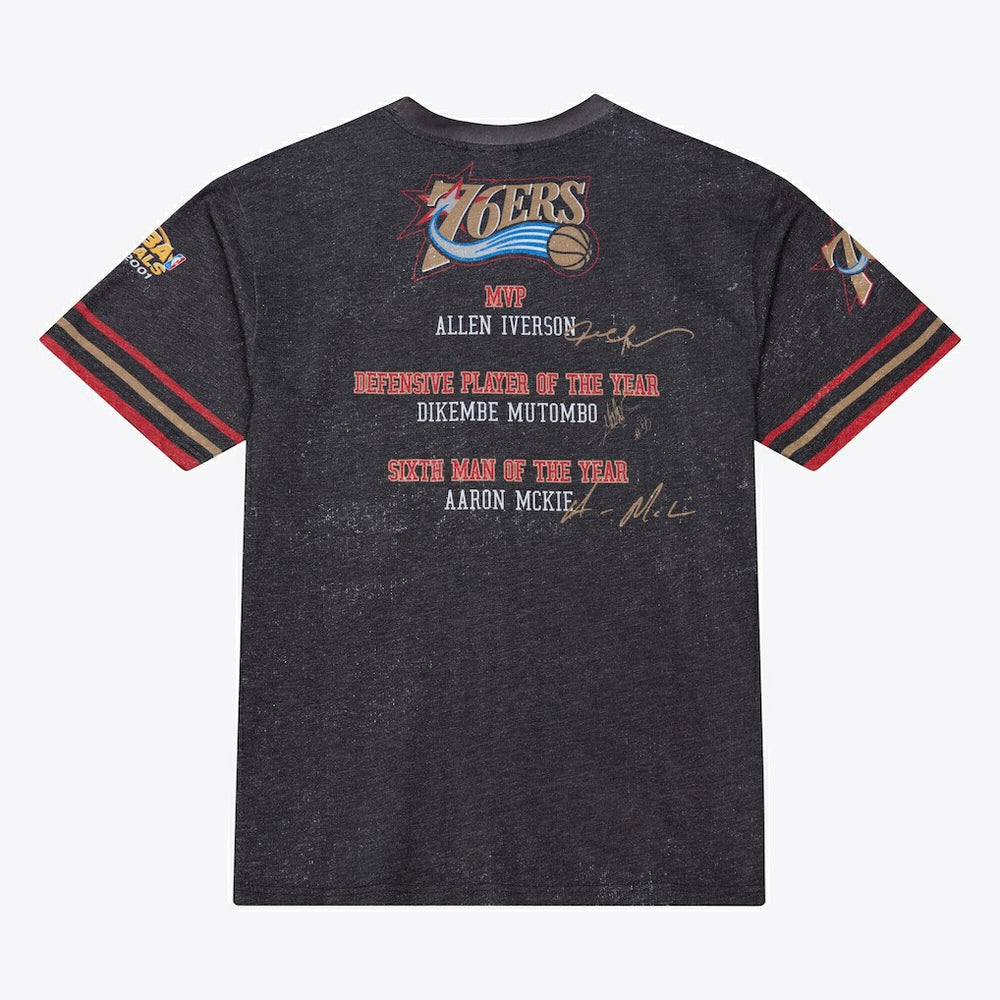 Philadelphia 76ers Hardwood Classics Originals Collection 2000-2001 Team Roster T-Shirt Online