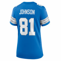 Detroit Lions Nike Calvin Johnson  Women's Team Retired Game Jersey