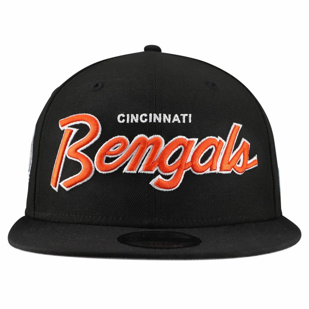Cincinnati Bengals New Era Main Script 9FIFTY Snapback Hat