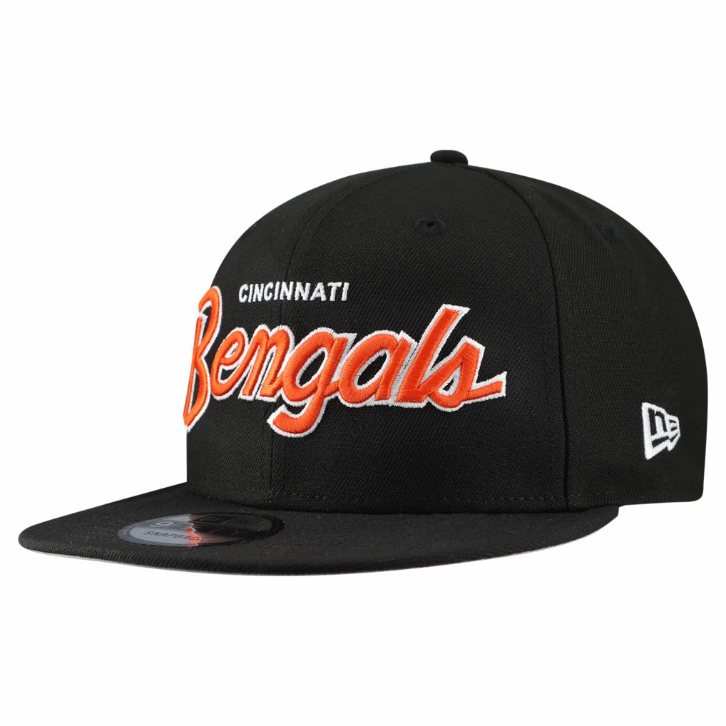 Cincinnati Bengals New Era Main Script 9FIFTY Snapback Hat