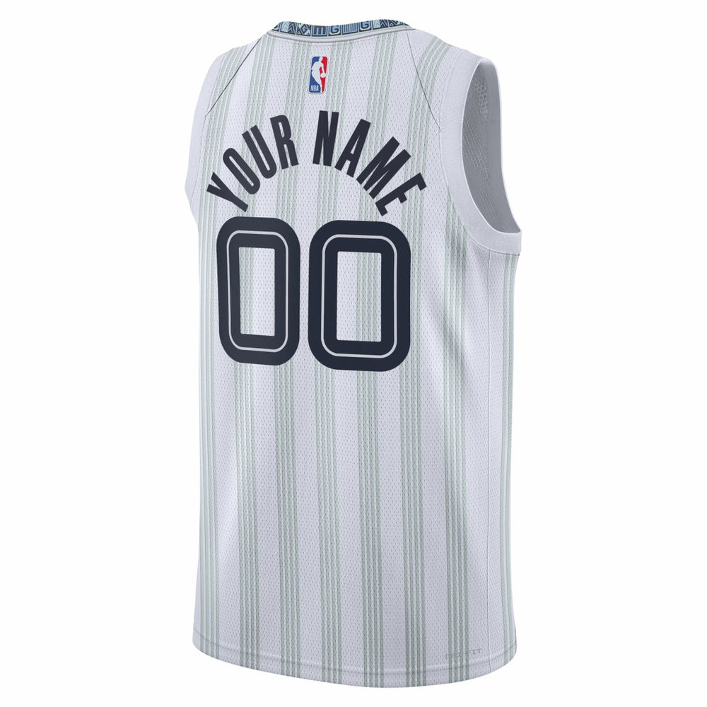 Memphis Grizzlies Unisex 2025/26 City Edition Swingman Custom Jersey - White