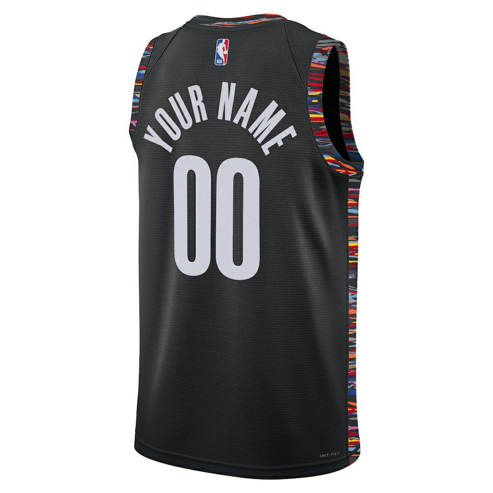 Brooklyn Nets Unisex 2025/26 City Edition Swingman Custom Jersey Discount