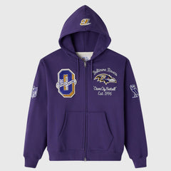 Baltimore Ravens  OVO x NFL Unisex Full-Zip Waffle-Lined Hoodie