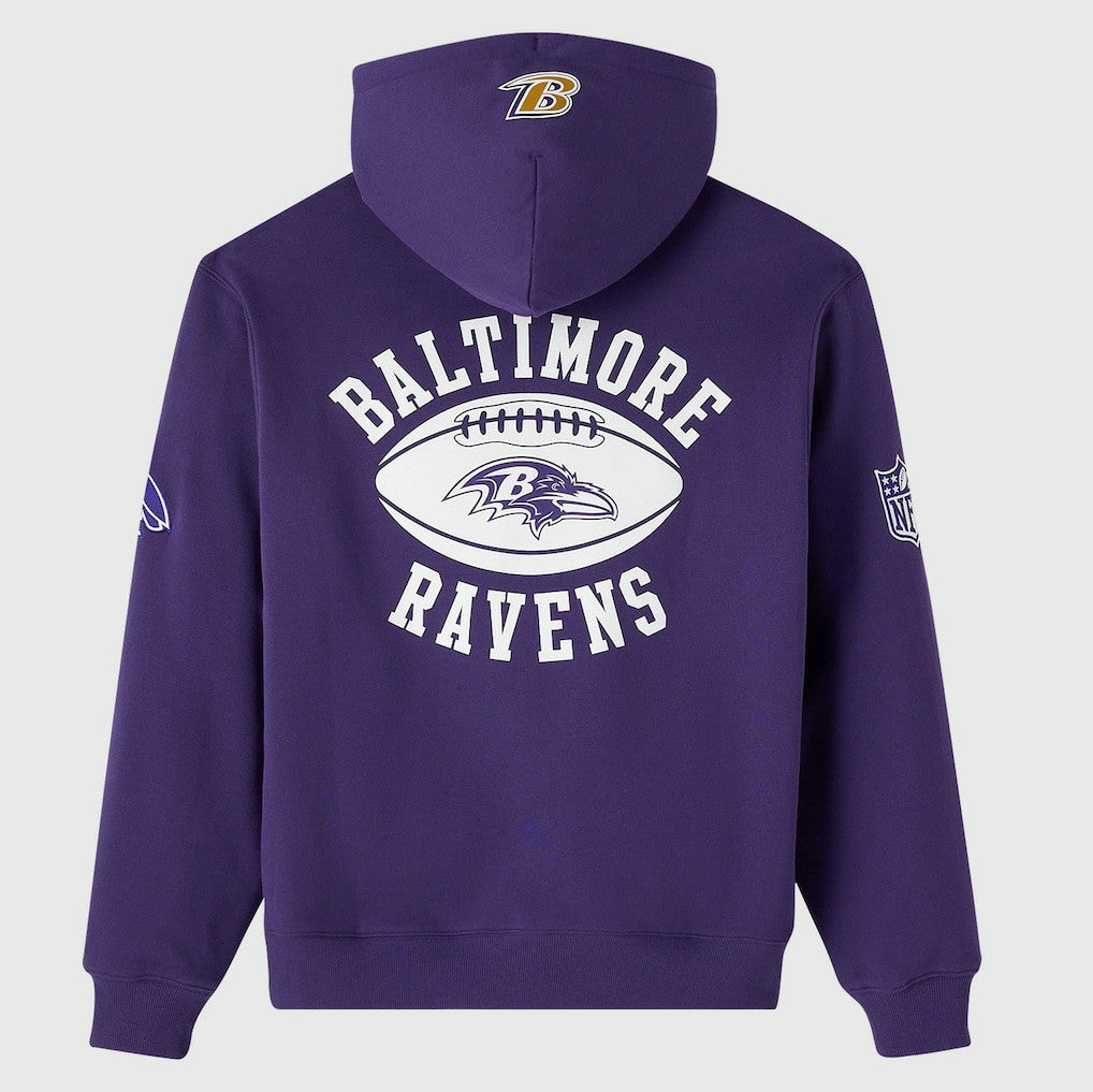 Baltimore Ravens  OVO x NFL Unisex Full-Zip Waffle-Lined Hoodie