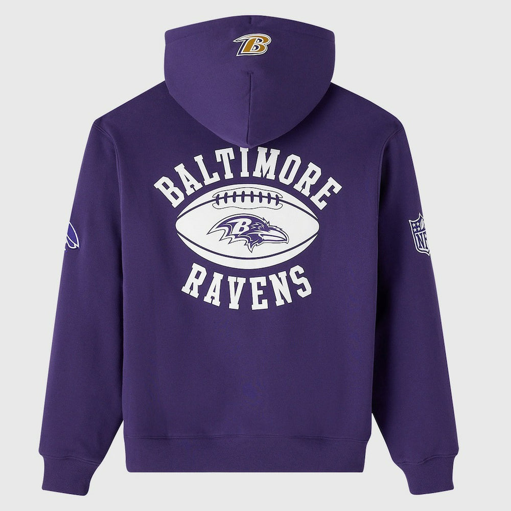 Baltimore Ravens  OVO x NFL Unisex Full-Zip Waffle-Lined Hoodie