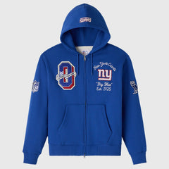 New York Giants  OVO x NFL Unisex Full-Zip Waffle-Lined Hoodie