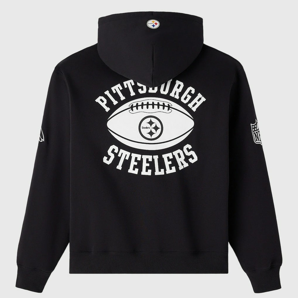 Pittsburgh Steelers  OVO x NFL Unisex Full-Zip Waffle-Lined Hoodie