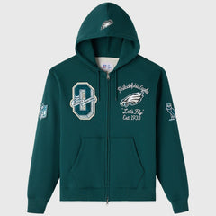 Philadelphia Eagles  OVO x NFL Unisex Full-Zip Waffle-Lined Hoodie