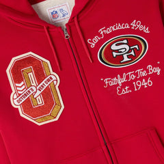 San Francisco 49ers  OVO x NFL Unisex Full-Zip Waffle-Lined Hoodie
