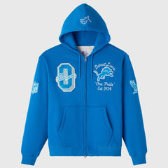 Detroit Lions  OVO x NFL Unisex Full-Zip Waffle-Lined Hoodie