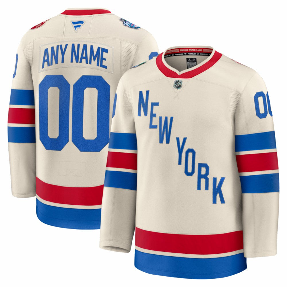 New York Rangers Fanatics 2026 NHL Winter Classic Premium Custom Jersey Online
