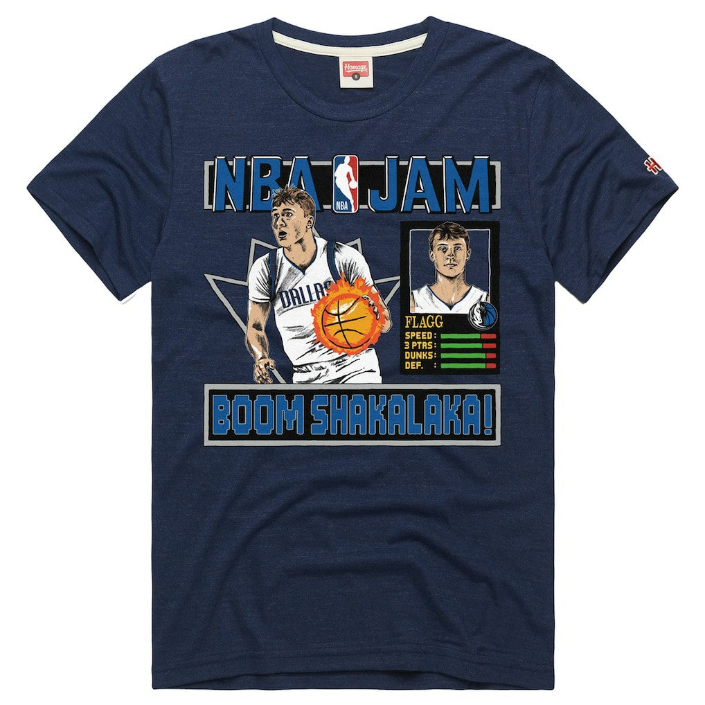 Cooper Flagg Dallas Mavericks Homage Unisex NBA Jam Tri-Blend T-Shirt sale New