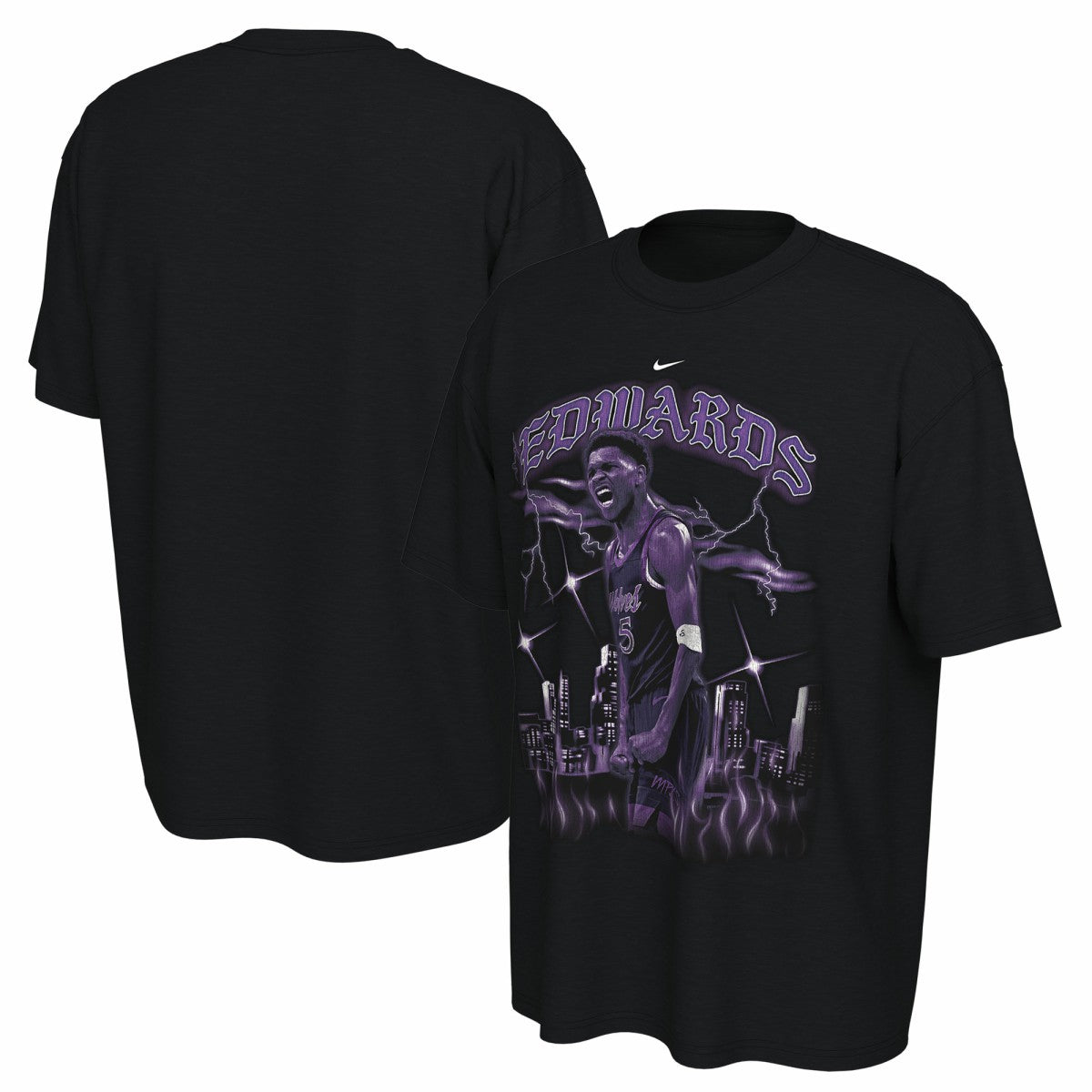 Anthony Edwards Minnesota Timberwolves Unisex 2025/26 City Edition Player Graphic T-Shirt On Sale