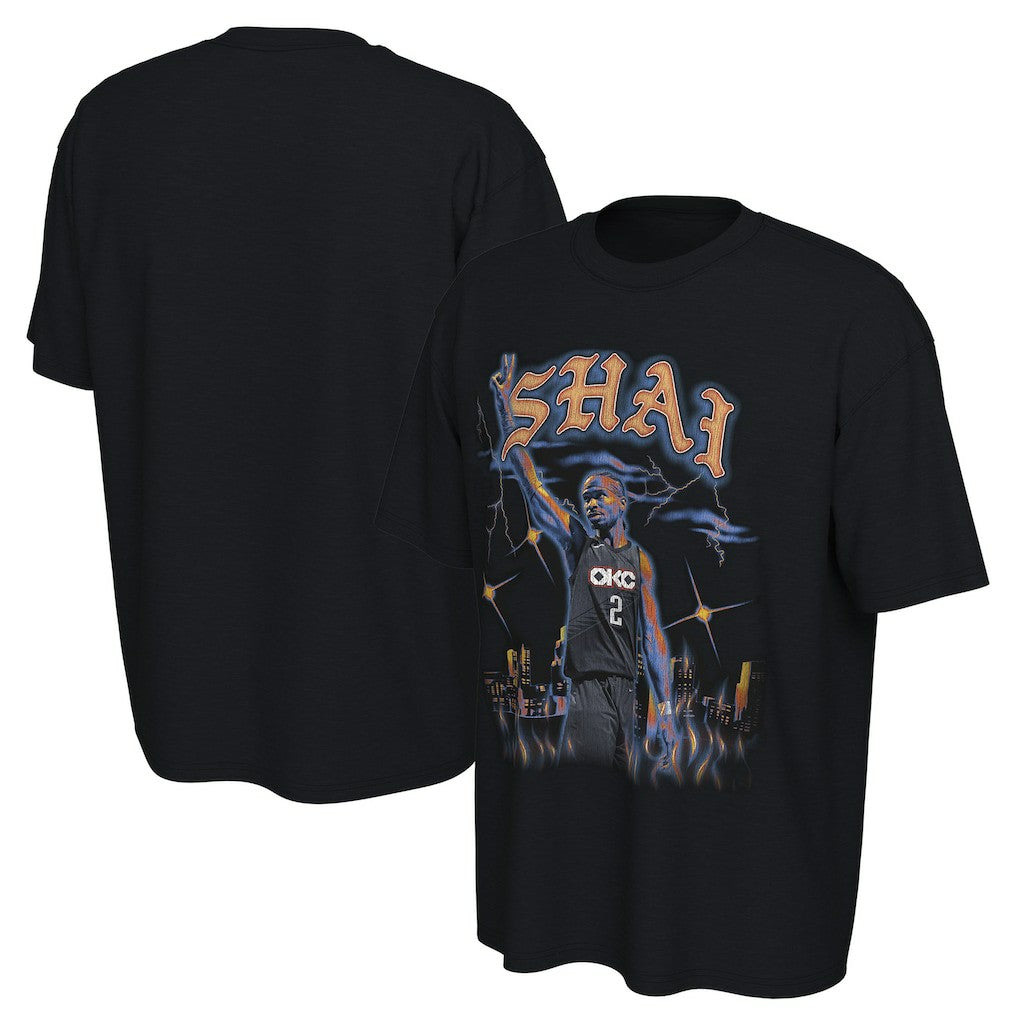 Shai Gilgeous-Alexander Oklahoma City Thunder Converse Unisex 2025/26 City Edition Player Graphic T-Shirt On Sale