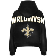 New Orleans Saints  WRLDINVSN x  Unisex Cozy Cropped Hoodie