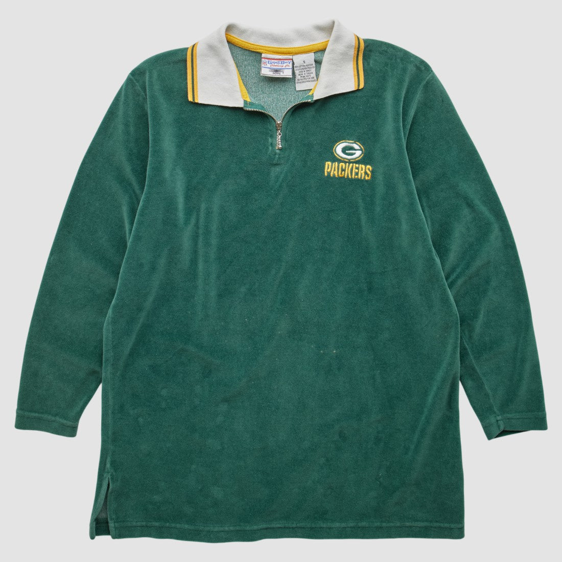 Green Bay Packers Fanatics Game Day Clothing 90s 1/4 Zip Sweatshirt