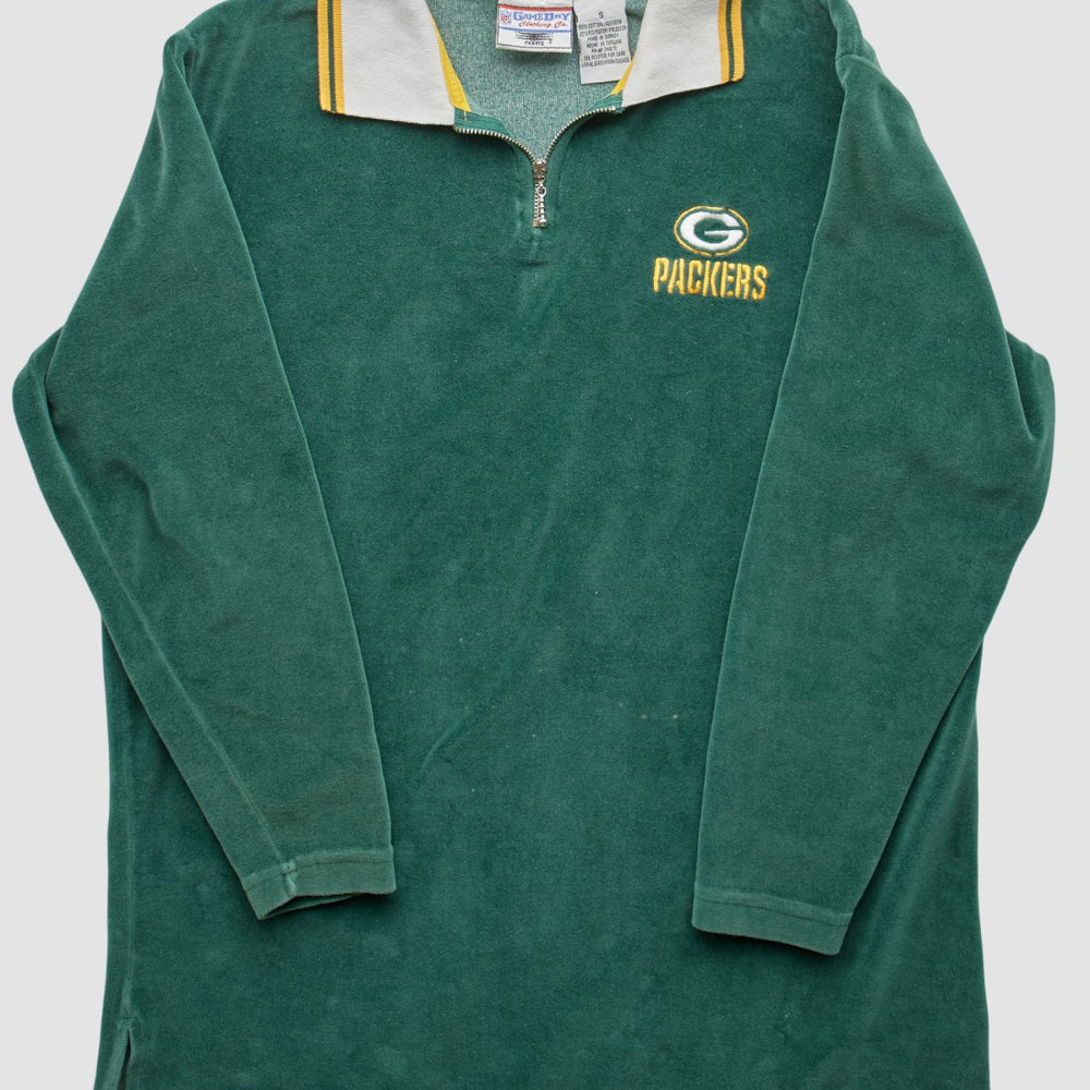 Green Bay Packers Fanatics Game Day Clothing 90s 1/4 Zip Sweatshirt