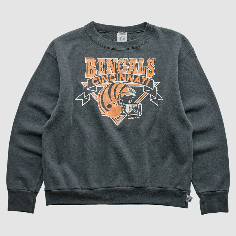 Cincinnati Bengals Fanatics Logo 7 80s Pullover Sweatshirt