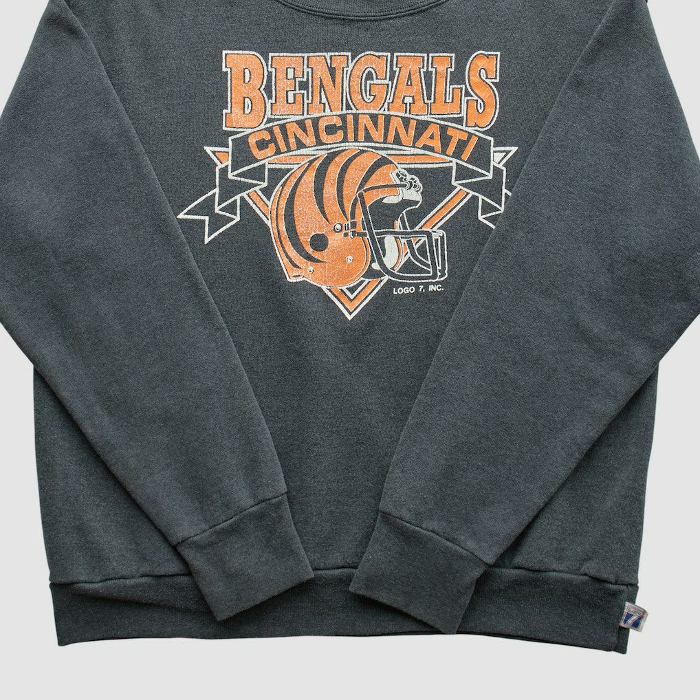 Cincinnati Bengals Fanatics Logo 7 80s Pullover Sweatshirt
