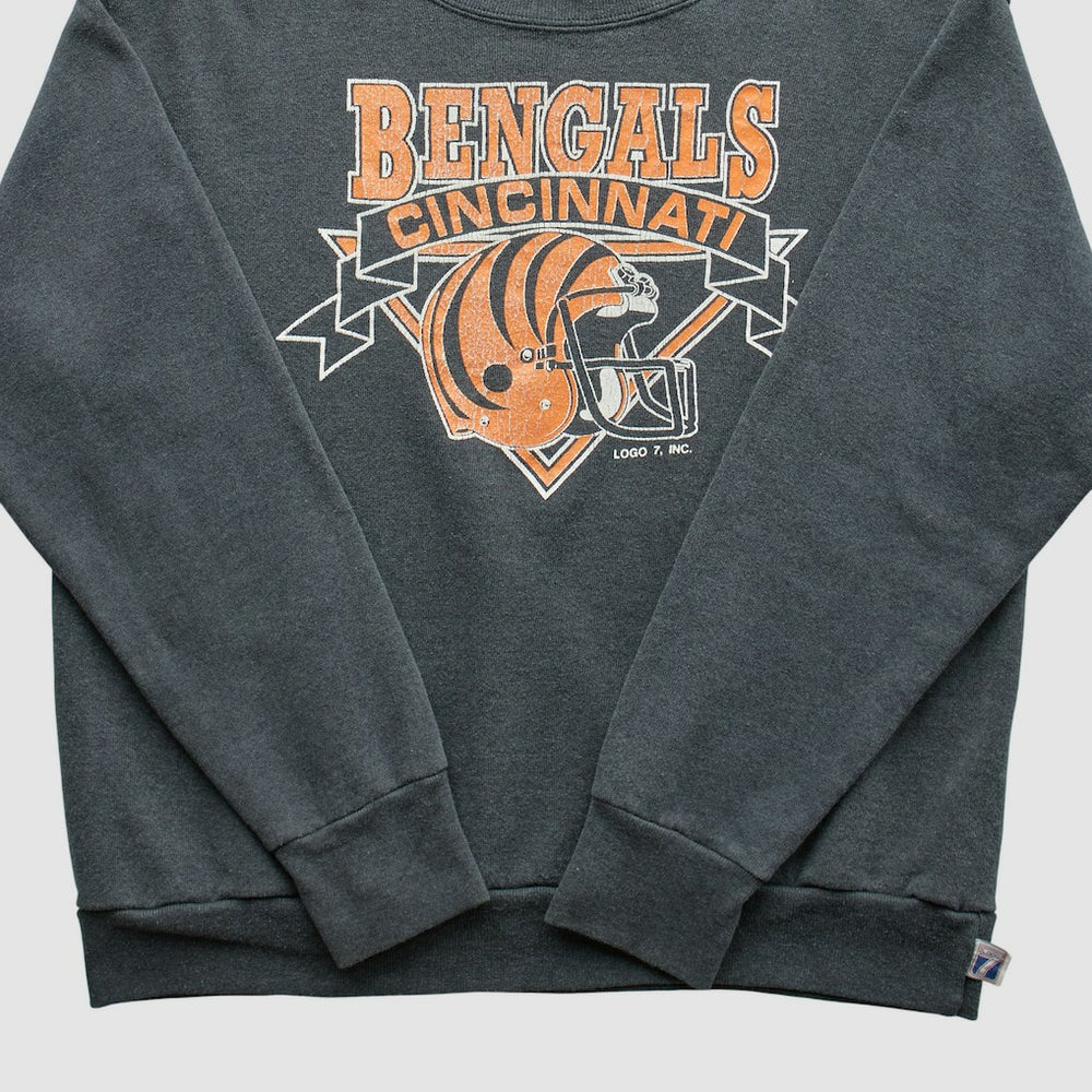 Cincinnati Bengals Fanatics Logo 7 80s Pullover Sweatshirt