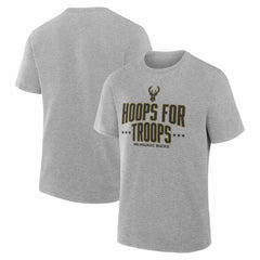 Milwaukee Bucks Hoops For Troops T-Shirt Discount