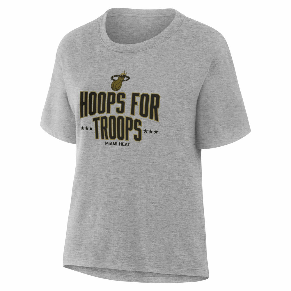 Miami Heat Women's Hoops For Troops T-Shirt Online