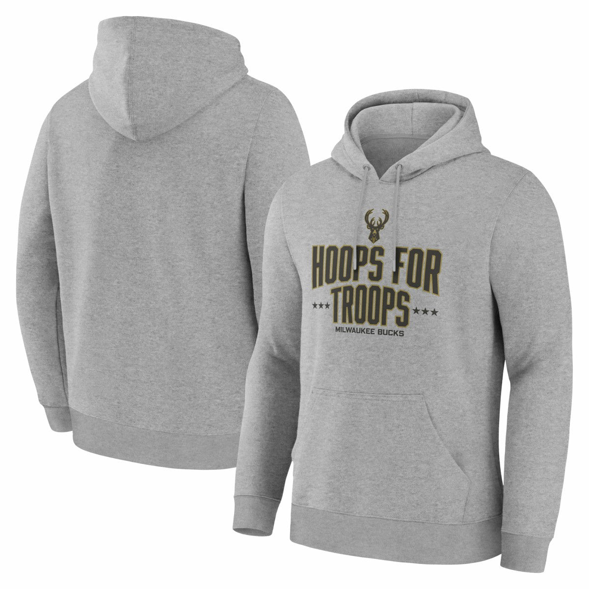 Milwaukee Bucks Hoops For Troops Hoodie On Sale
