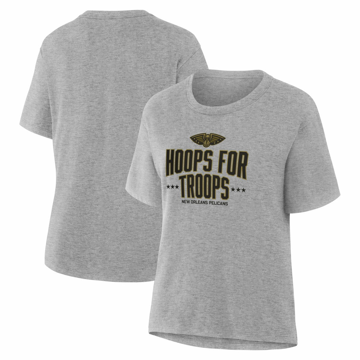 New Orleans Pelicans Women's Hoops For Troops T-Shirt Online