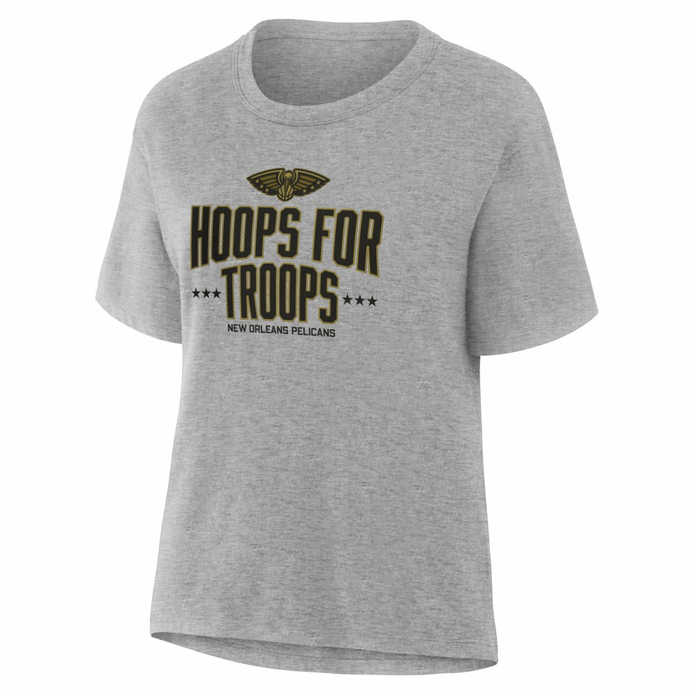 New Orleans Pelicans Women's Hoops For Troops T-Shirt Online