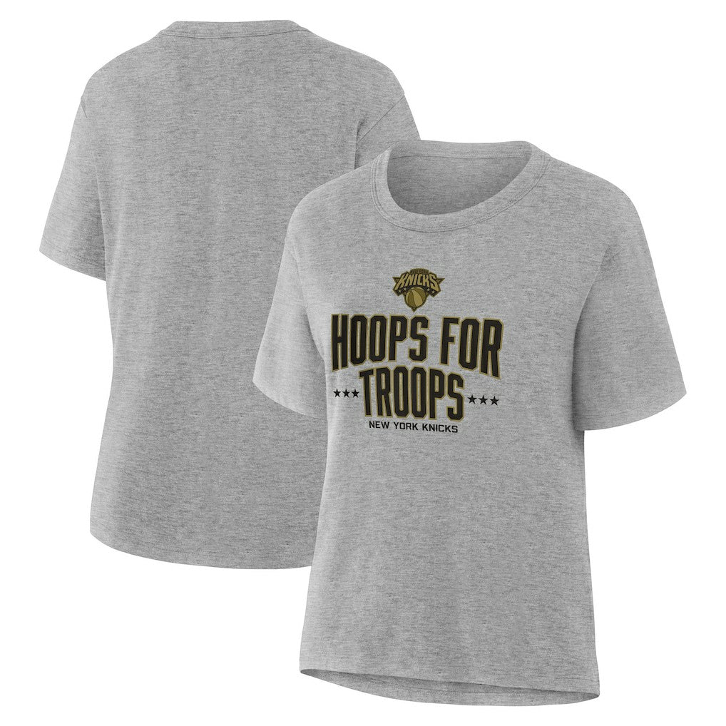 New York Knicks Women's Hoops For Troops T-Shirt On Sale