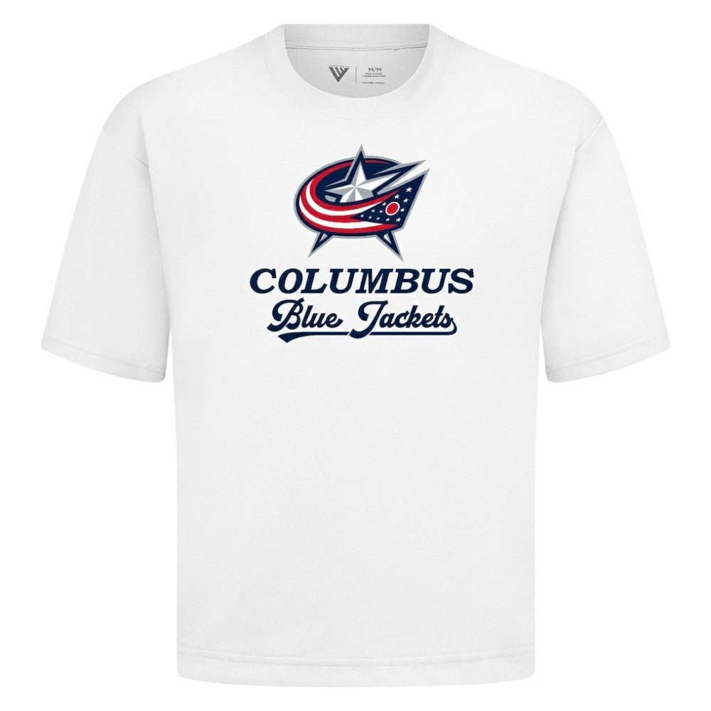 Columbus Blue Jackets Levelwear Team Surge Luxe Signature Knit T-Shirt For Sale