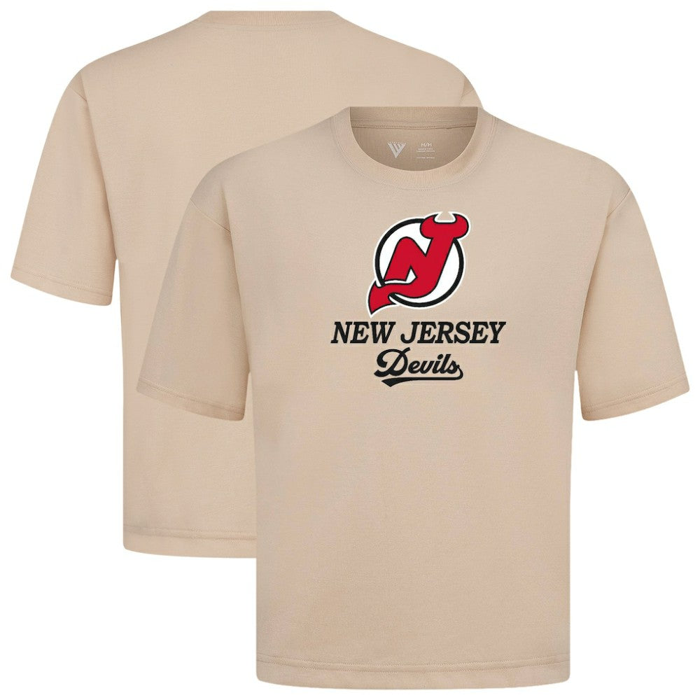 New Jersey Devils Levelwear Team Surge Luxe Signature Knit T-Shirt For Sale