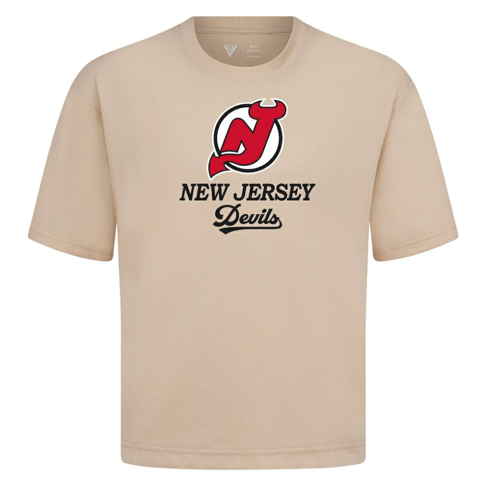 New Jersey Devils Levelwear Team Surge Luxe Signature Knit T-Shirt For Sale