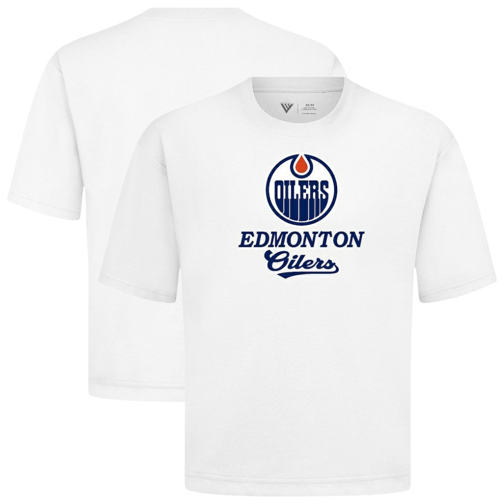 Edmonton Oilers Levelwear Team Surge Luxe Signature Knit T-Shirt Sale