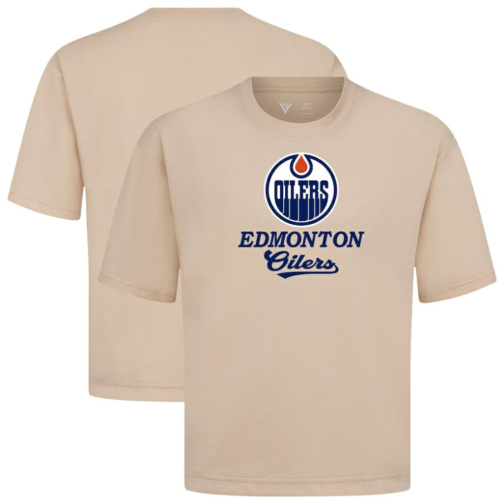 Edmonton Oilers Levelwear Team Surge Luxe Signature Knit T-Shirt Outlet