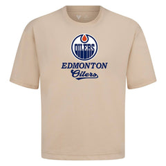 Edmonton Oilers Levelwear Team Surge Luxe Signature Knit T-Shirt Outlet
