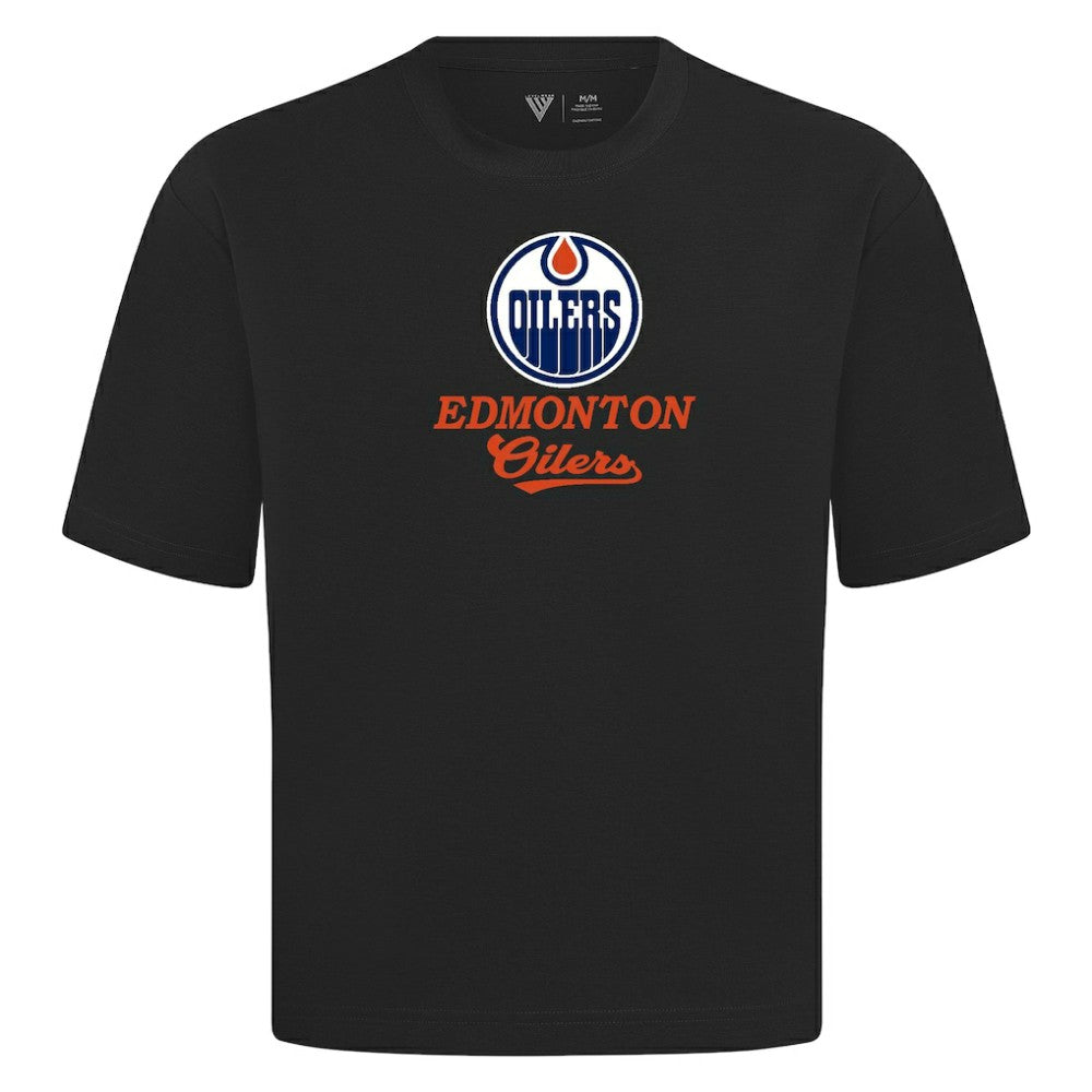 Edmonton Oilers Levelwear Team Surge Luxe Signature Knit T-Shirt Online