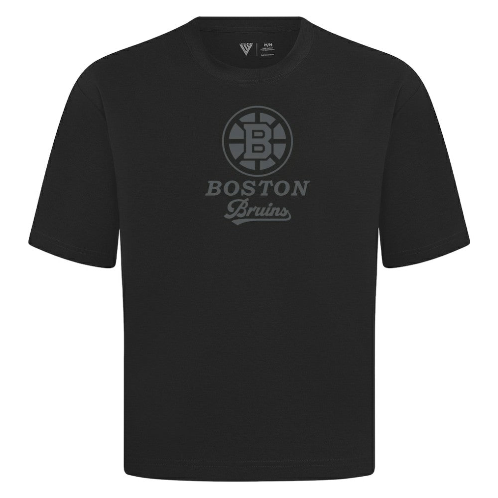 Boston Bruins Levelwear Shadow Surge Luxe Signature Knit T-Shirt On Sale