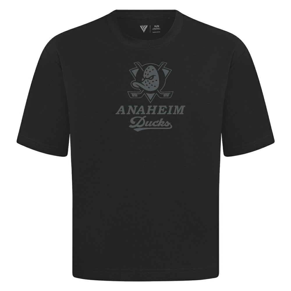 Anaheim Ducks Levelwear Shadow Surge Luxe Signature Knit T-Shirt For Sale
