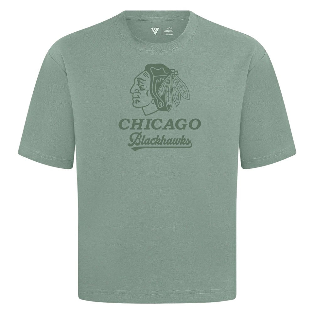Chicago Blackhawks Levelwear Shadow Surge Luxe Signature Knit T-Shirt Discount