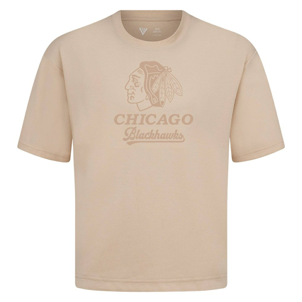 Chicago Blackhawks Levelwear Shadow Surge Luxe Signature Knit T-Shirt For Sale