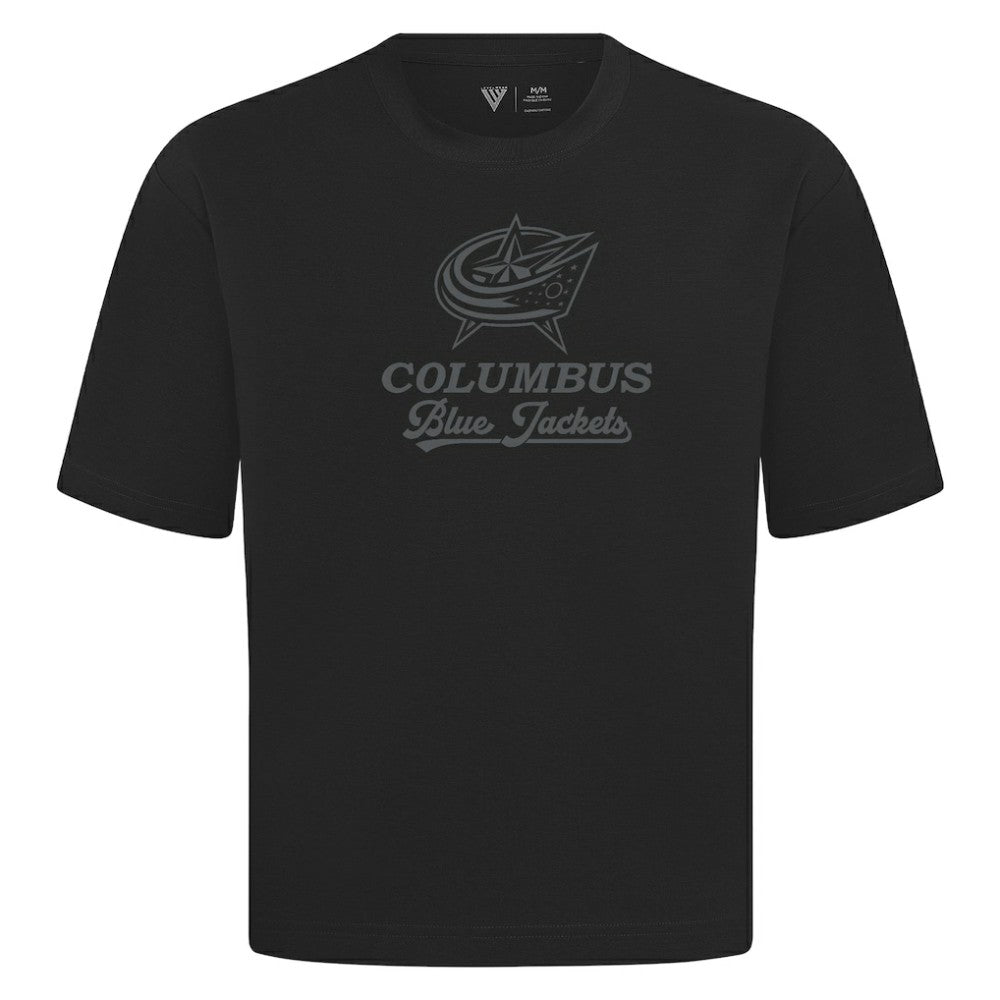 Columbus Blue Jackets Levelwear Shadow Surge Luxe Signature Knit T-Shirt Discount